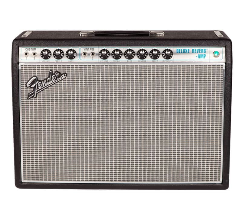 Fender '68 Deluxe Reissue 1x12" 22W Combo Guitar Amp in Black image 1