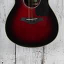 Yamaha FS830 DSR Concert Body Acoustic Guitar Solid Spruce Top Dusk Sun Red