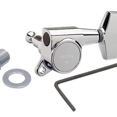 Gotoh 3x3 A Side Machine Heads, Chrome image 1