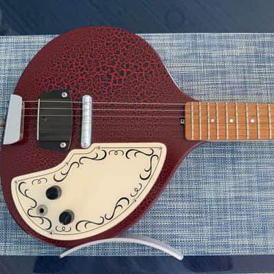 Jerry Jones Baby Sitar - Coral image 4