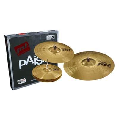 Paiste PST3 Cymbal Set "Universal" 20" Ride, 16" Crash, 14" HiHat - Cymbal Set image 1