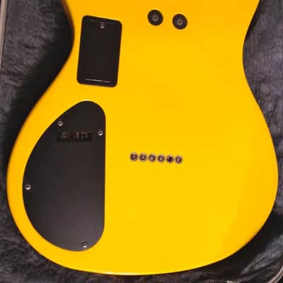 1989 Fender Branded RR8 Yellow Heartfield with Heartfield Case image 5