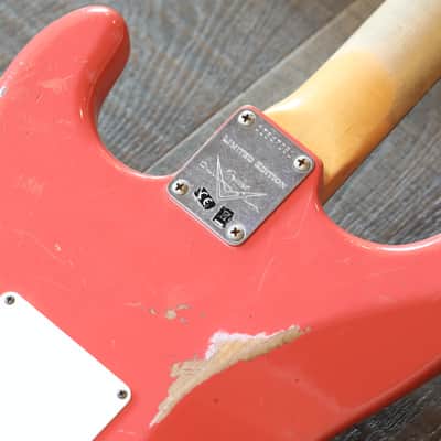 MINTY! 2020 Fender Limited Edition Custom Shop 1960 Stratocaster Relic Reissue Tahitian Coral + COA OHSC image 16