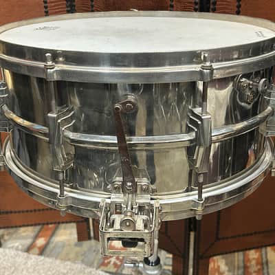 Ludwig&Ludwig Silver Anniversary 6 1/2 X 14" Snare Drum (TL-416) 1936 - Nickle Over Brass (NOB) image 4