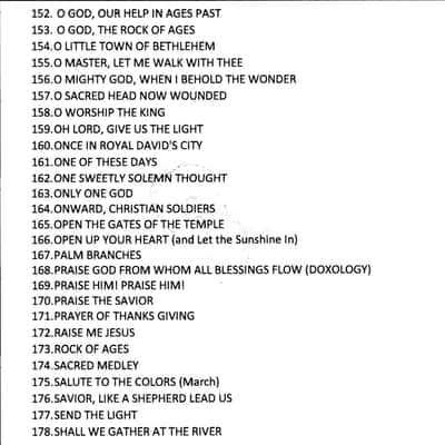 Massive Hymns, Gospel, Sacred Accordion Sheet Music DVD WITH 436 Selections image 8