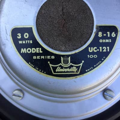 University UC-121 1960's Black with silver housing image 9
