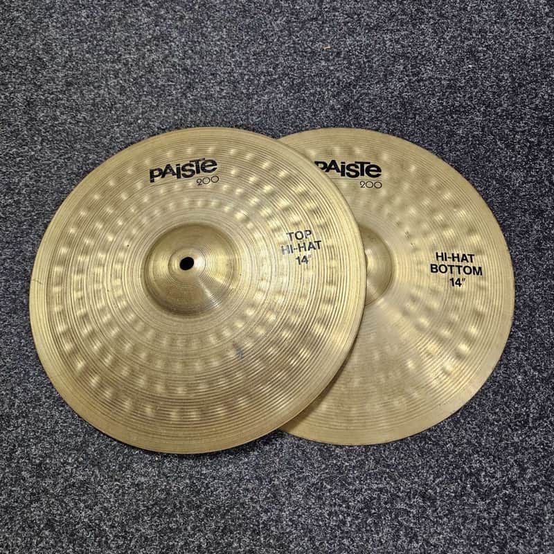 Hi-Hat Cymbals 14" Paiste 200 USED! RK2HP120826 image 1