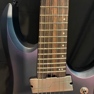 Ibanez Axion Label RGD71ALMS 7-String Multi-Scale - Black Aurora Burst Matte - Fishman Fluence Modern, Gator Hardshell Case image 6