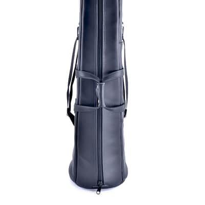 Trombone Gig Bag - Large Straight Tenor 8-9" Bell - Leather - Glenn Cronkhite image 2