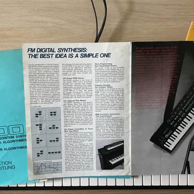 Yamaha DX100 Programmable Algorithm Synthesizer 1985 - Black image 5