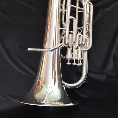 Yamaha YEP-321S Intermediate 4-Valve Euphonium - Silver-Plated image 5