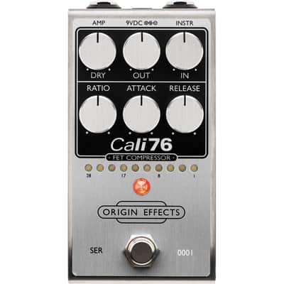 Origin Effects Cali76 V2 FET Compressor Pedal, Original Silver image 1