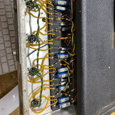 Fender Bandmaster Black Panel AB763 1966 Vintage Guitar Amplifier Head Tube Amp image 17