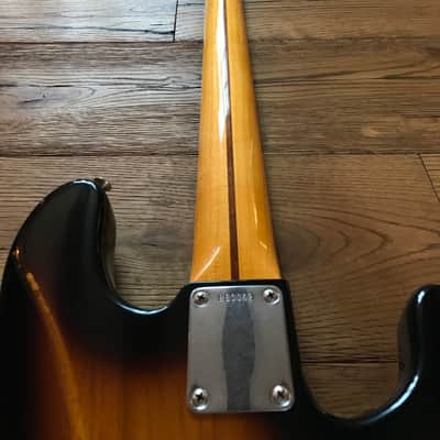 Fender Limited Edition 1955 Relic Precission Bass Left Handed 2015 Two Colour Sunburst image 5