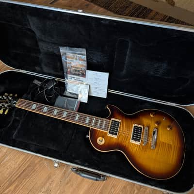 Gibson Les Paul Less Plus Electric Guitar 2015 Flamed Desert Burst W/OHSC & Candy image 1