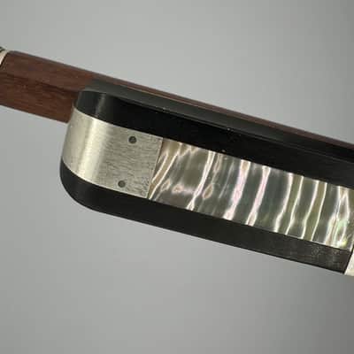 Shamrock design- silver mounted 4/4 cello bow image 4