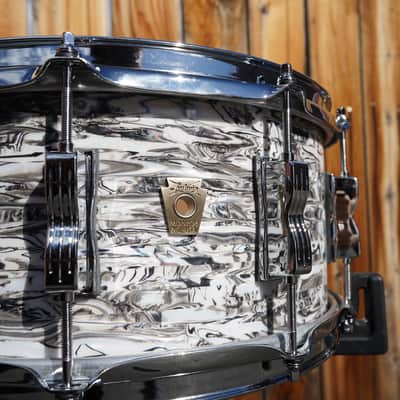 Ludwig USA Classic Series - 2024 LTD White Abalone wrap - 6.5 x 14" Maple Snare Drum (2024) image 4