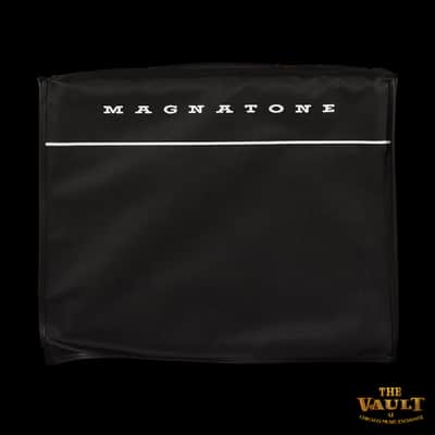 Magnatone BABY M80 12w 1x10" Combo CME Vault Exclusive Black Levant w/ Gold Piping & EC Collins Pinstripe Grill Cloth (CME Exclusive) image 5