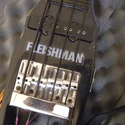 Very Rare Vintage 3 Octave Fleishman Headless Bass Guitar Circa 1980 With Original Case image 3