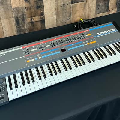 Roland Juno-106 61-Key Programmable Polyphonic Synthesizer 1984 - 1985 - Black image 3