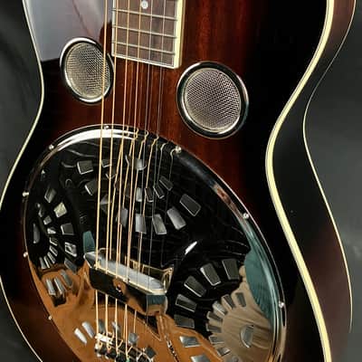 Recording King RR-36S-VS Maxwell Square Neck Resonator Guitar Vintage Sunburst image 7