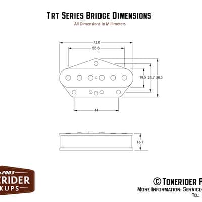 Tonerider Vintage Plus Telecaster Pickups set Nickel image 3