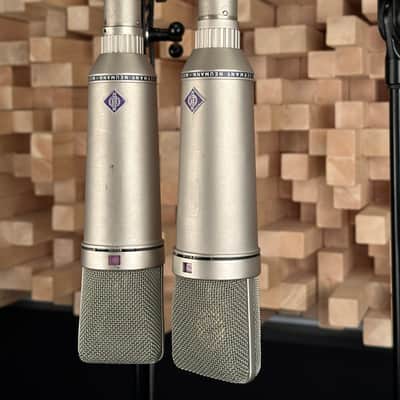 Vintage Neumann U87 Condenser Microphone Matched Stereo Pair! Sequential SN! 1971 U 87 With Swivel Mounts. Rare! image 3