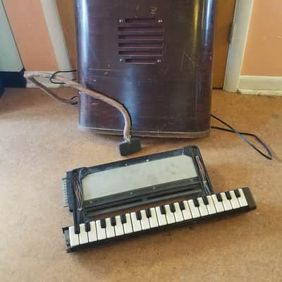 Hammond Solovox Keyboard And Tone Cabinet Synthesizer  1950s Dark Wood image 1