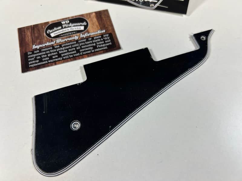 WD Music Les Paul ®️ Custom 5 ply pickguard WD Music - Black / withe / black / white / black image 1
