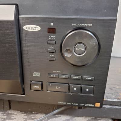 SONY CDP-CX90ES CD PLAYER/200 CD DISC CHANGER WITH REMOTE/WORKING image 5