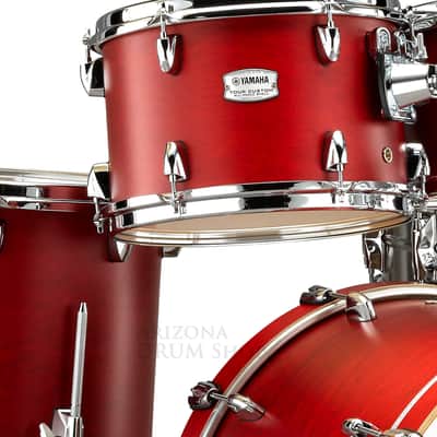 Yamaha New Tour Custom Maple 4-pc. Shell Pack TMP2F4CAS Candy Apple Red Satin (22 10 12 16) image 1
