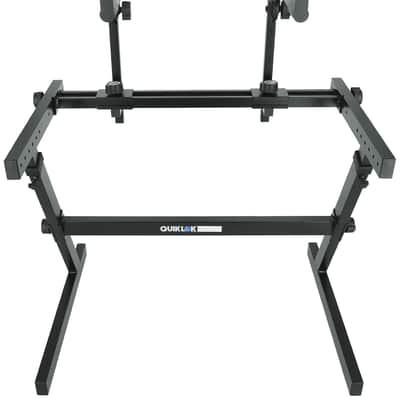 Quik Lok Z-726 2-Tier Z-Style Keyboard Stand w/7 Adjustable Heights+Bench image 8