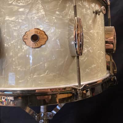 Slingerland - 8x14" Radio King 1940s-50s, 3 Ply, Deep Concert / Dance Model Snare Drum - Marine Pearl/Nickel STUNNING!! image 6
