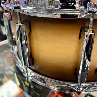Pearl Masters Maple Complete Snare, Satin Natural, 14"x6.5" - Pre Owned image 5