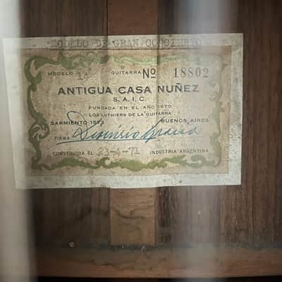 antigua casa nunez Modelo de Gran Concierto 1971 image 3