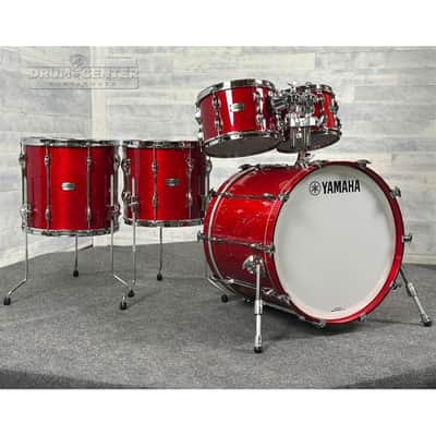 Yamaha Recording Custom 5pc Drum Set 22/10/12/14/16 Red Autumn