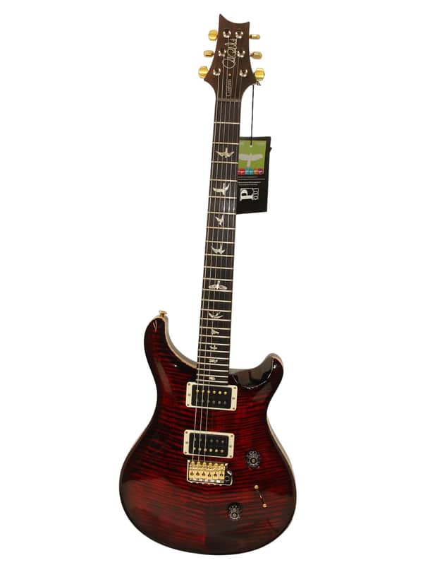 PRS Paul Reed Smith Custom 24 "Floyd" 10-Top Guitar, Rosewood Fretboard, Fire Red Burst image 1