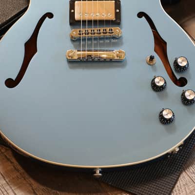 2015 Gibson Midtown Semi-Hollow Electric Guitar Pelham Blue + OHSC image 5