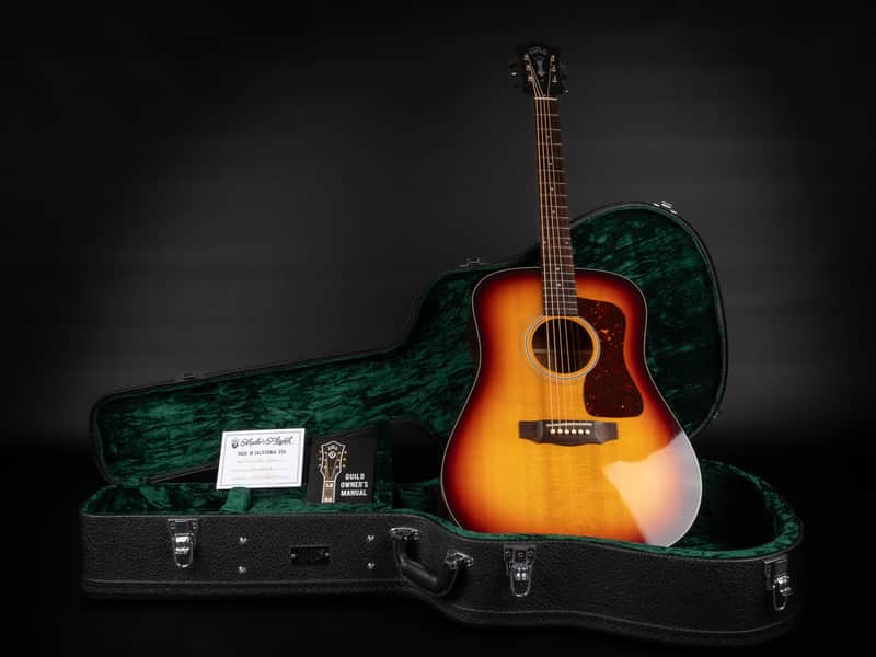 2021 Guild USA D-40 Traditional - Antique Burst Nitro | USA All Solid Dreadnought Acoustic Guitar Adirondack Red Spruce Bracing African Mahogany Back & Sides | CoA OHSC image 1