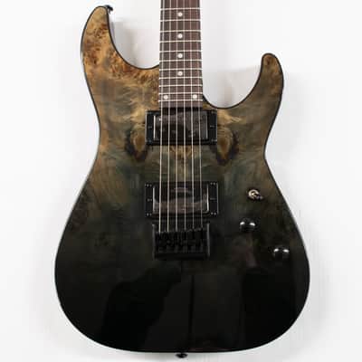 Schecter C-1 Standard Electric Guitar - Black Fade Burst Burl image 1