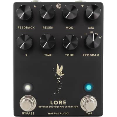 Walrus Audio Lore Reverse Soundscape Generator Delay Reverb Pedal, Black image 1