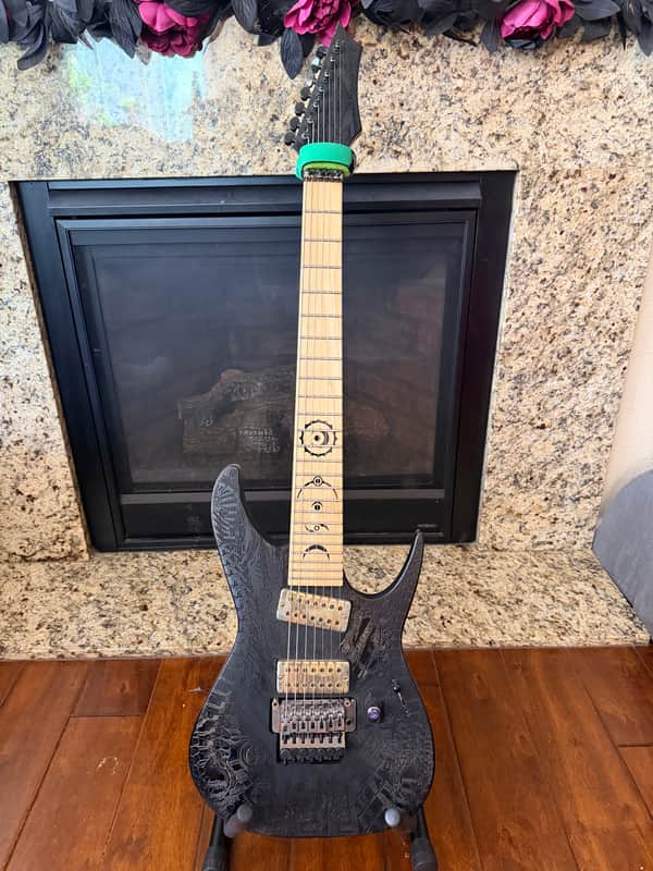Dean  RC7X Lazer [Rustey Cooley Signature 7 String #30 Of 150] Discontinued 2013 Laser Inscribed - Geiger Inspired image 1