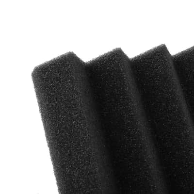 12-Pack Black & Gray Acoustic Foam Panels, 12" x 12" x 1" Sound Absorption Tiles for Studio Walls & Recording Spaces image 5
