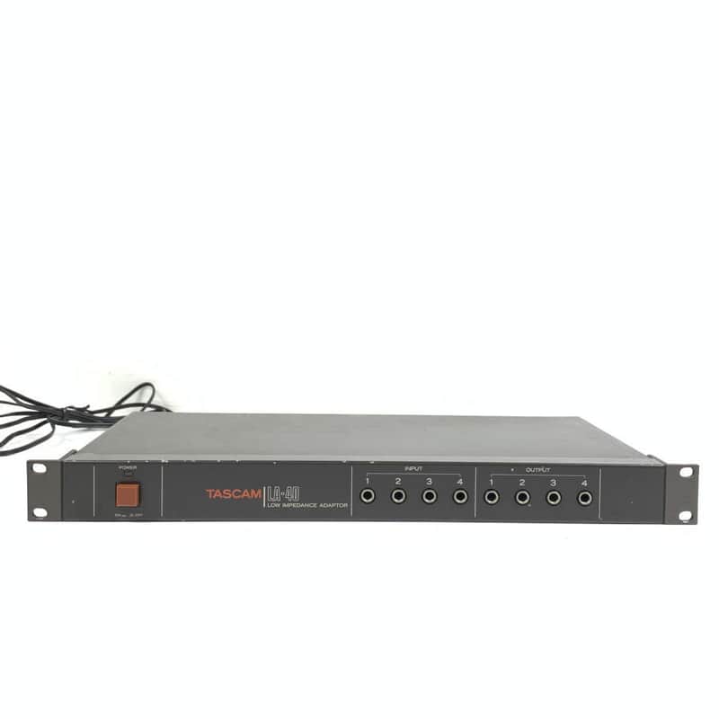 Tascam LA-40 Low Impedance Adapter Lo-Hi High-lo-4 Channel-Vintage Pro Rack TGHM image 1