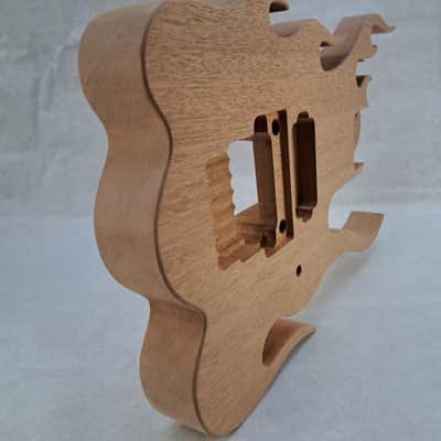 Unfinished Mahogany (1 pc) Hxx Jem Guitar Body - Flame, Trem Fits RG Necks J2424 image 5