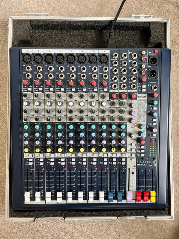 Soundcraft MFXi 8-Channel Mixer with Lexicon Effects 2010s - Blue image 1
