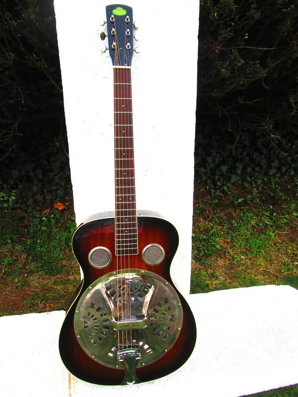 Regal Resonator Guitar, Sunburst Finish, Gig Bag, Sounds Good image 1