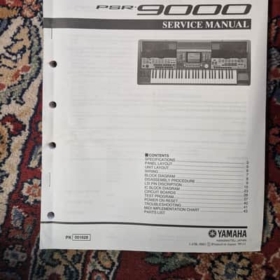 Yamaha PSR-9000 Service Manual