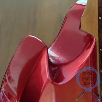 BC Rich Mockingbird Bass, Candy Apple Red, 2000s, Dual P Pickups image 18