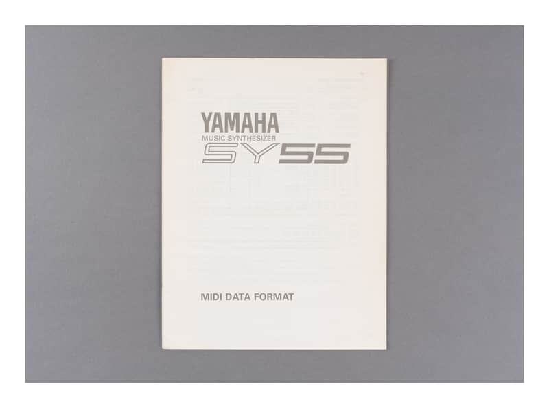 Yamaha SY55 MIDI Data Format Owner's Manual image 1